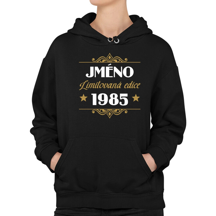 Limitovaná edice: jméno + rok narození s potiskem - personalizovaný produkt - dámská mikina s potiskem