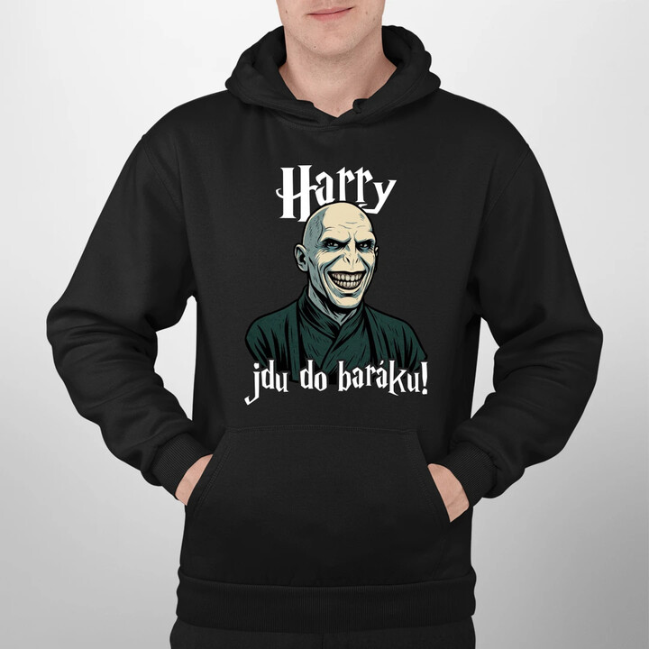 Harry, jdu do baráku! - pánská mikina s potiskem