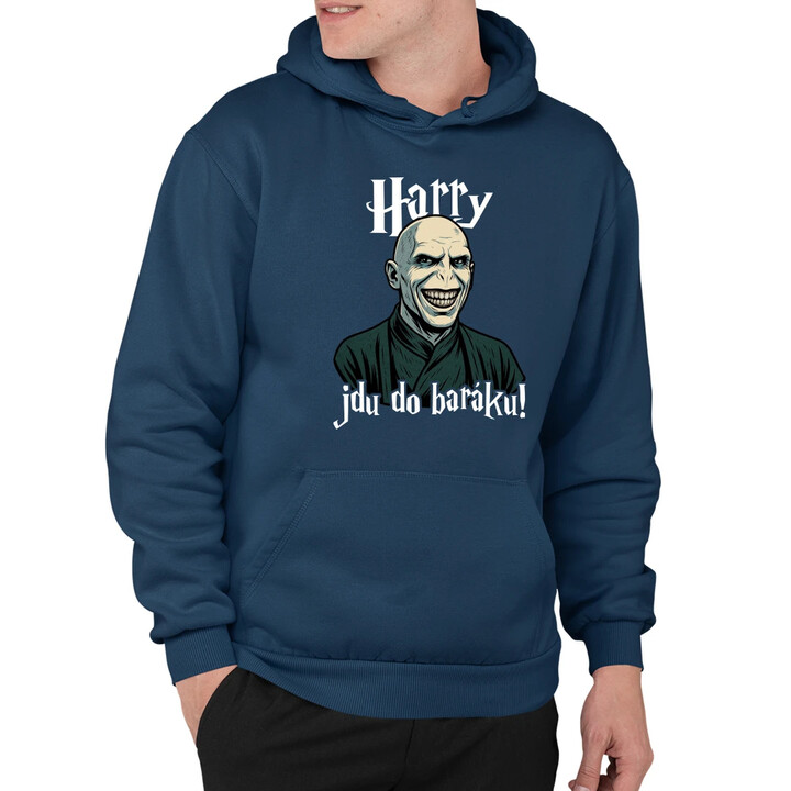 Harry, jdu do baráku! - pánská mikina s potiskem