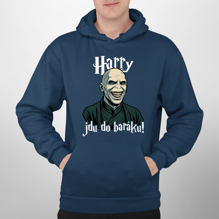 Harry, jdu do baráku! - pánská mikina s potiskem