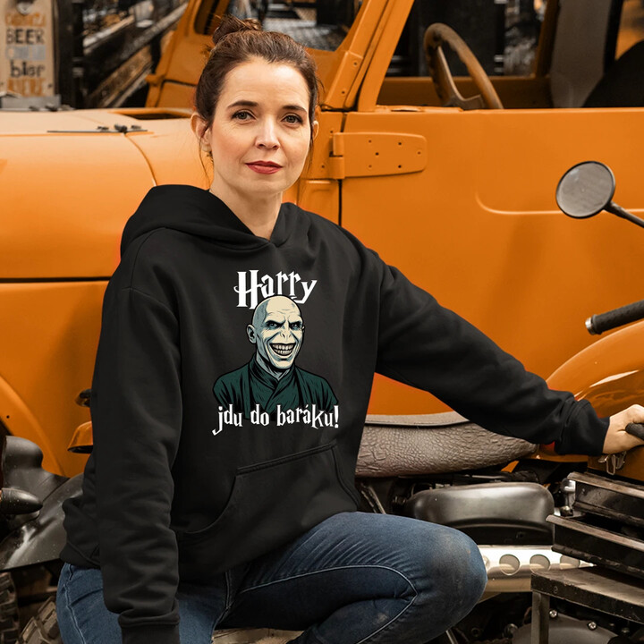 Harry, jdu do baráku! - dámská mikina s potiskem