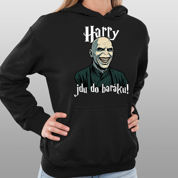 Harry, jdu do baráku! - dámská mikina s potiskem