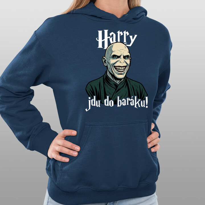 Harry, jdu do baráku! - dámská mikina s potiskem