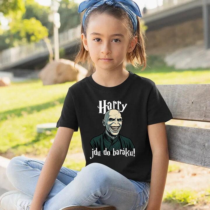 Harry, jdu do baráku! - dětské tričko s potiskem