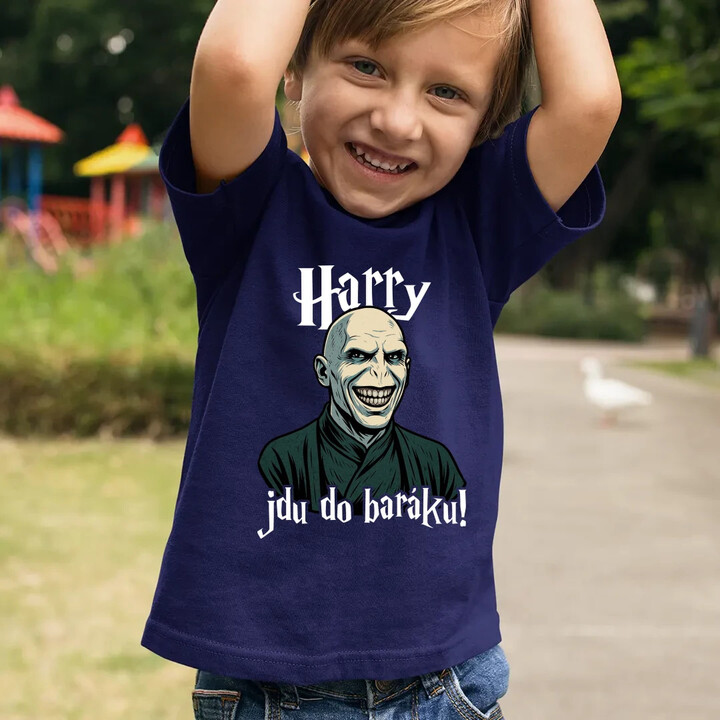 Harry, jdu do baráku! - dětské tričko s potiskem