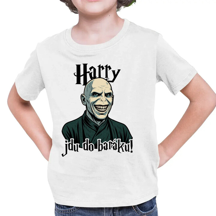 Harry, jdu do baráku! - dětské tričko s potiskem