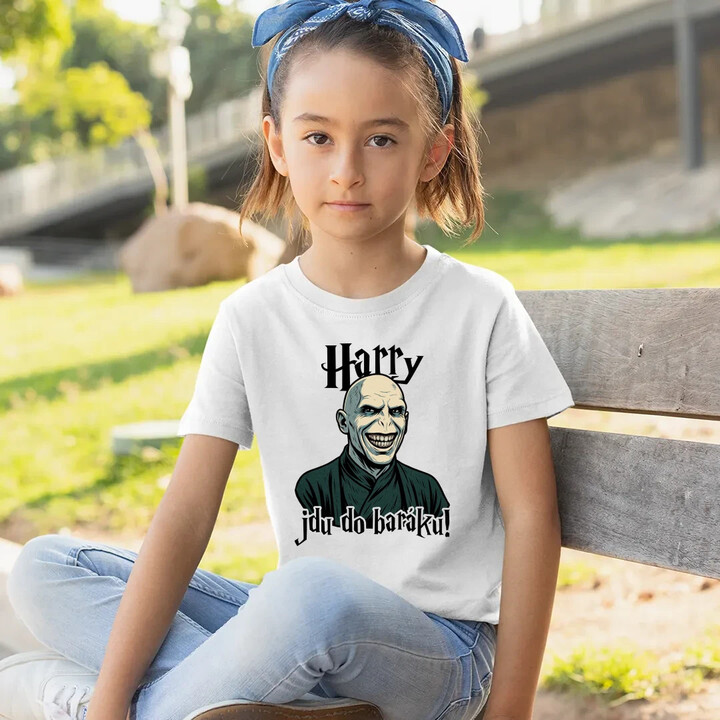Harry, jdu do baráku! - dětské tričko s potiskem