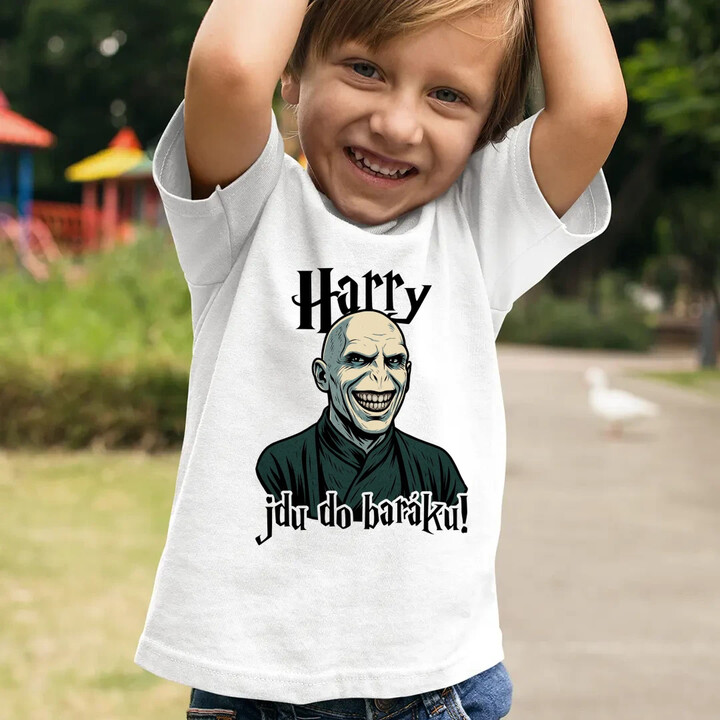 Harry, jdu do baráku! - dětské tričko s potiskem