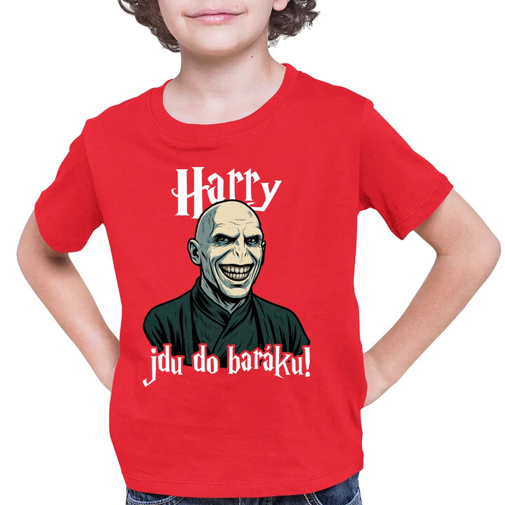 Harry, jdu do baráku! - dětské tričko s potiskem