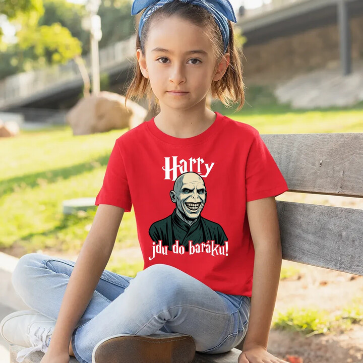 Harry, jdu do baráku! - dětské tričko s potiskem