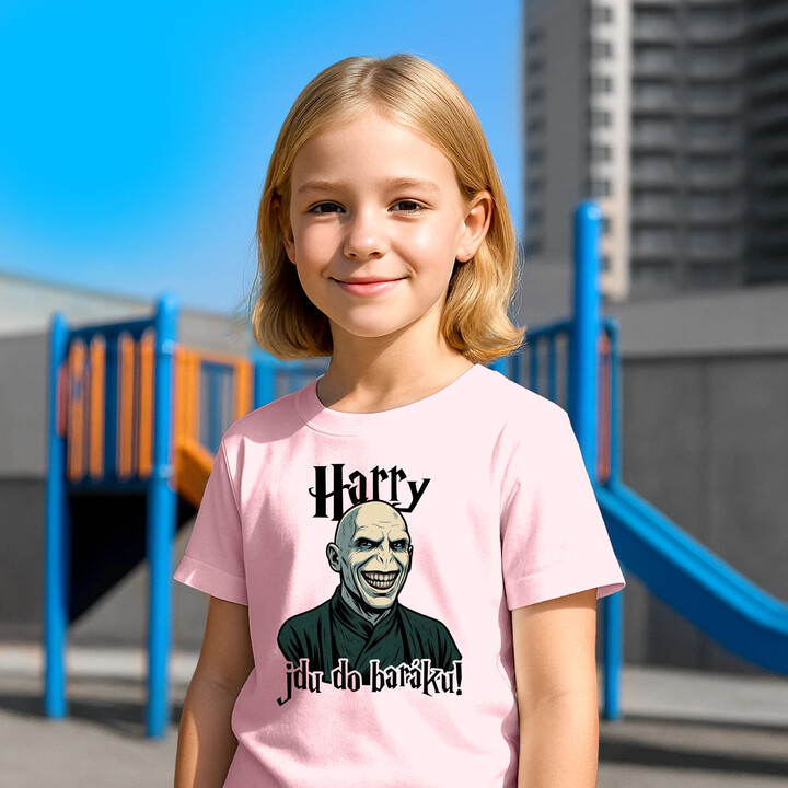 Harry, jdu do baráku! - dětské tričko s potiskem