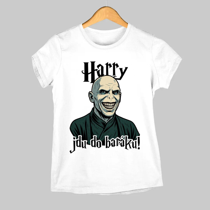 Harry, jdu do baráku!  - dámské tričko s potiskem
