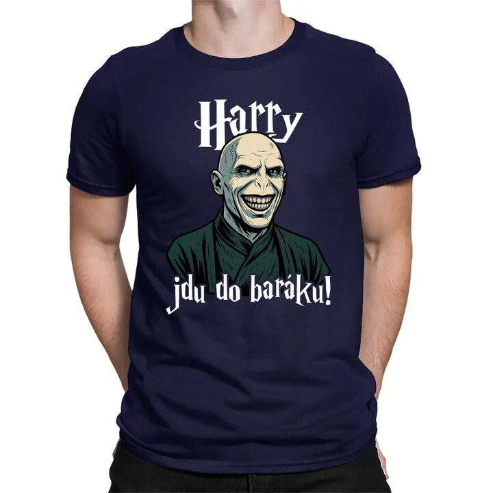 Harry, jdu do baráku! - pánské tričko s potiskem