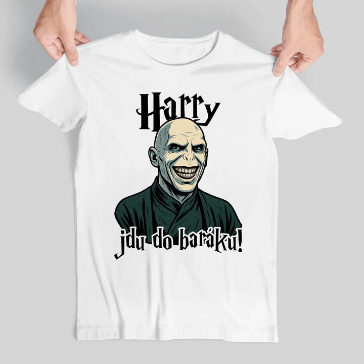 Harry, jdu do baráku! - pánské tričko s potiskem