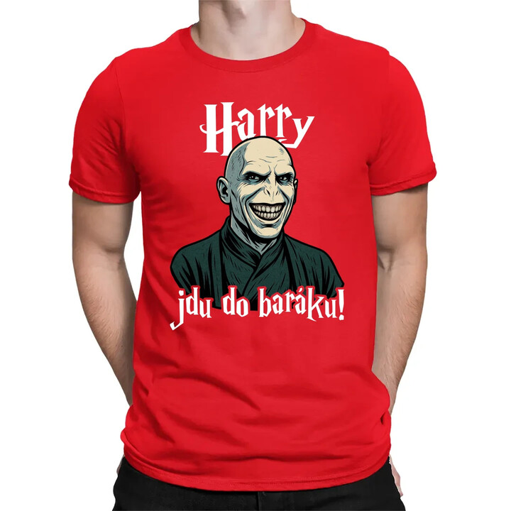 Harry, jdu do baráku! - pánské tričko s potiskem