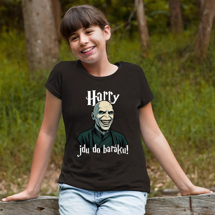 Harry, jdu do baráku! - dětské tričko s potiskem