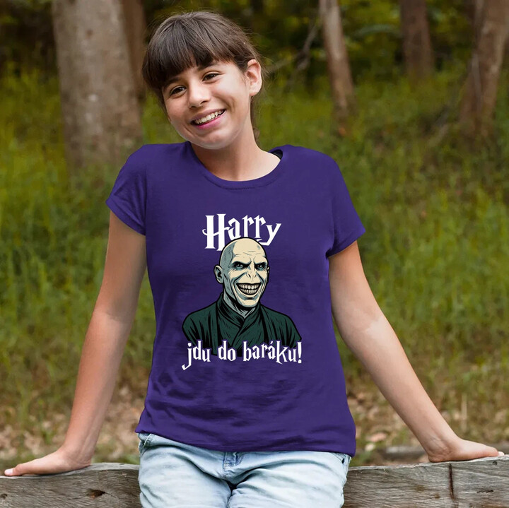 Harry, jdu do baráku! - dětské tričko s potiskem