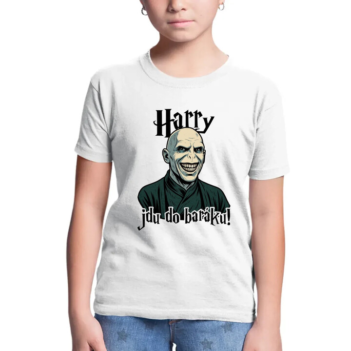 Harry, jdu do baráku! - dětské tričko s potiskem