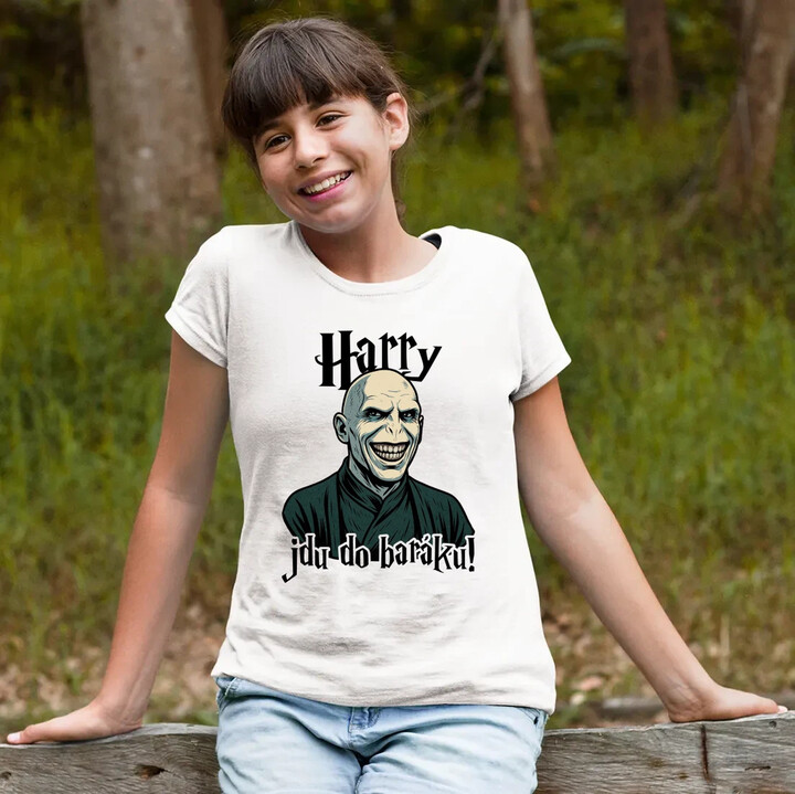 Harry, jdu do baráku! - dětské tričko s potiskem