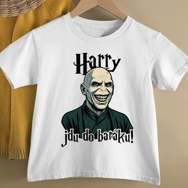Harry, jdu do baráku! - dětské tričko s potiskem