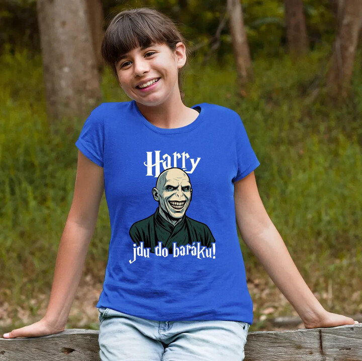 Harry, jdu do baráku! - dětské tričko s potiskem