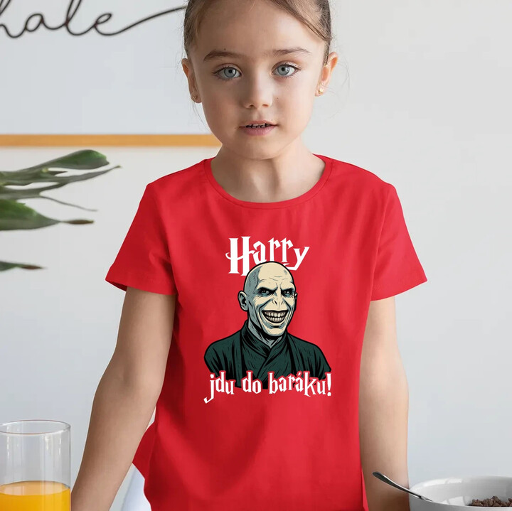 Harry, jdu do baráku! - dětské tričko s potiskem