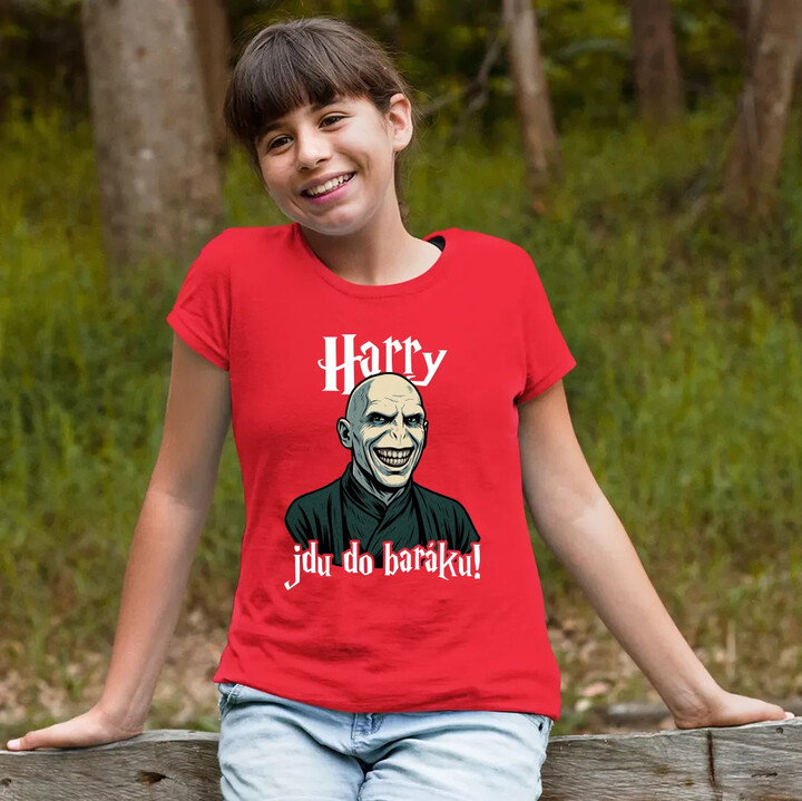 Harry, jdu do baráku! - dětské tričko s potiskem