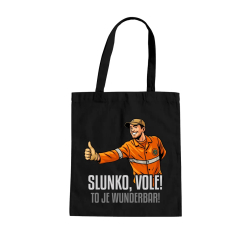 Slunko, vole! To je wunderbar - taška s potiskem pro fanoušky Most!