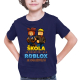 Škola je důležitá, ale Roblox je důležitější - dětské tričko s potiskem