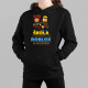 Škola je důležitá, ale Roblox je důležitější - dětská mikina s kapucí