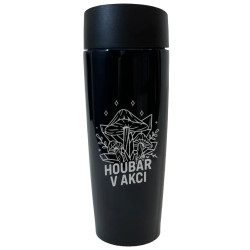 Houbař v akci - termo hrnek  s potiskem