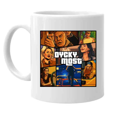 Dycky Most - hrnek s potiskem pro fanoušky seriálu Most!