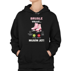 Brusle volají – musím jet!  - dámská mikina s potiskem