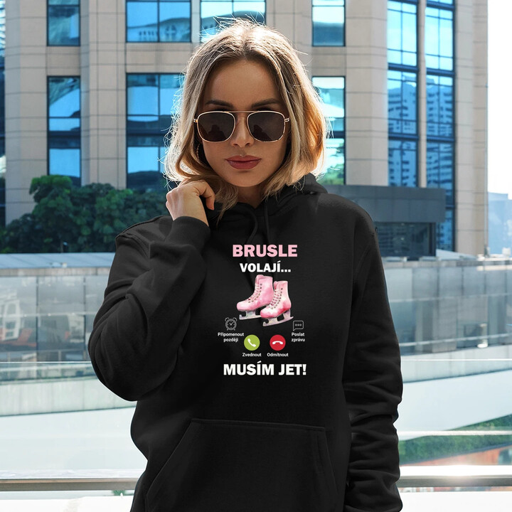 Brusle volají - musím jet!  - dámská mikina s potiskem