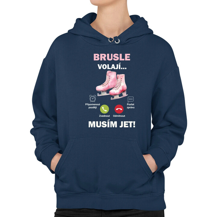 Brusle volají - musím jet!  - dámská mikina s potiskem