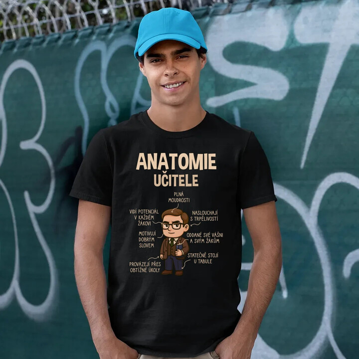 Anatomie učitele - pánské tričko s potiskem