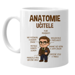 Anatomie učitele - hrnek s potiskem