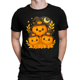 Den dýní - halloween - dýně - pánské tričko s potiskem