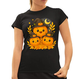 Den dýní - halloween - dýně  - dámské tričko s potiskem