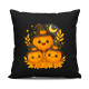 Den dýní - halloween - dýně - černý polštář s potiskem