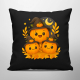 Den dýní - halloween - dýně - černý polštář s potiskem
