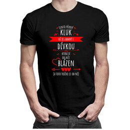 Tento pěkný kluk už je zadaný s dívkou - pánské tričko s potiskem