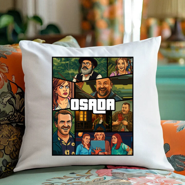 Osada - polštář s potiskem pro fanoušky seriálu Osada