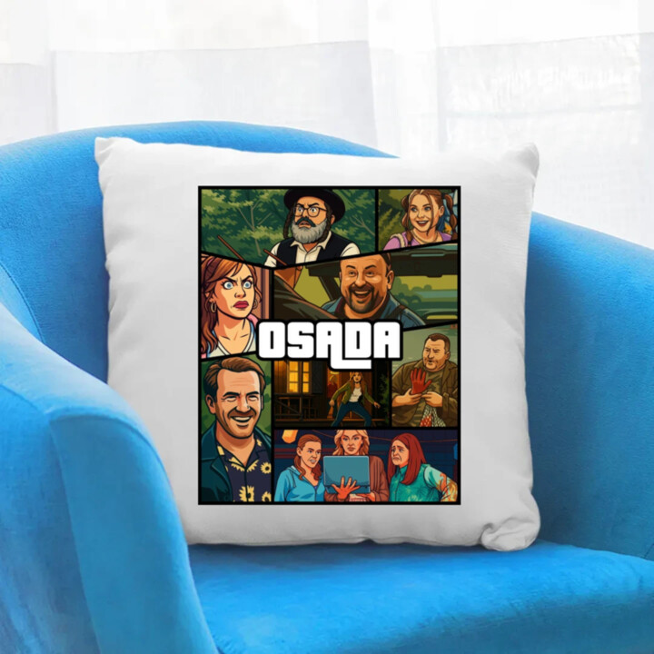 Osada - polštář s potiskem pro fanoušky seriálu Osada