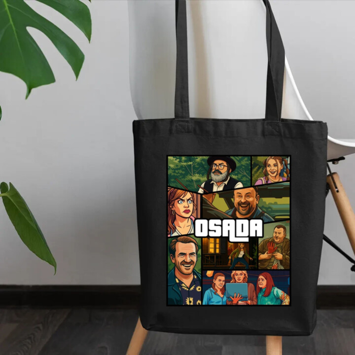 Osada - taška s potiskem pro fanoušky seriálu Osada
