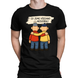 Co jsme všechno nezvorali - pánské tričko s potiskem pro fanoušky seriálu Pat a Mat