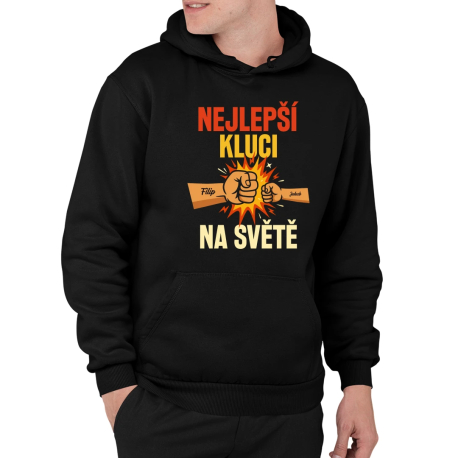Nejlepší kluci na světě - pánská mikina s potiskem - personalizovaný produkt
