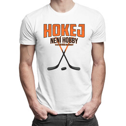 Hokej není hobby - to je můj útěk od reality - pánské tričko s potiskem