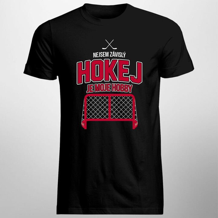 Nejsem závislý - hokej je moje hobby - pánské tričko s potiskem