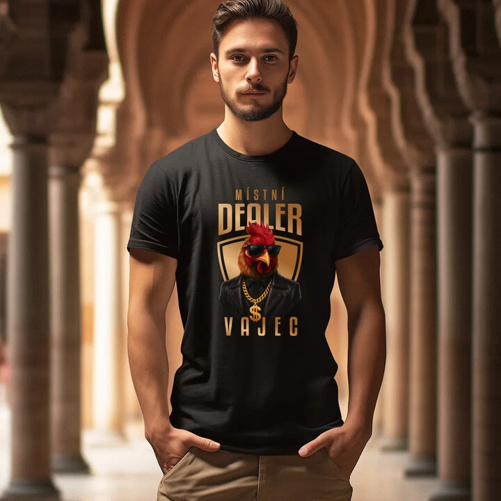 Místní dealer vajec v2 - pánské tričko s potiskem
